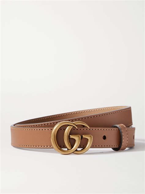 Gucci Brown Leather Belt ファッション雑貨・小物 ベルト