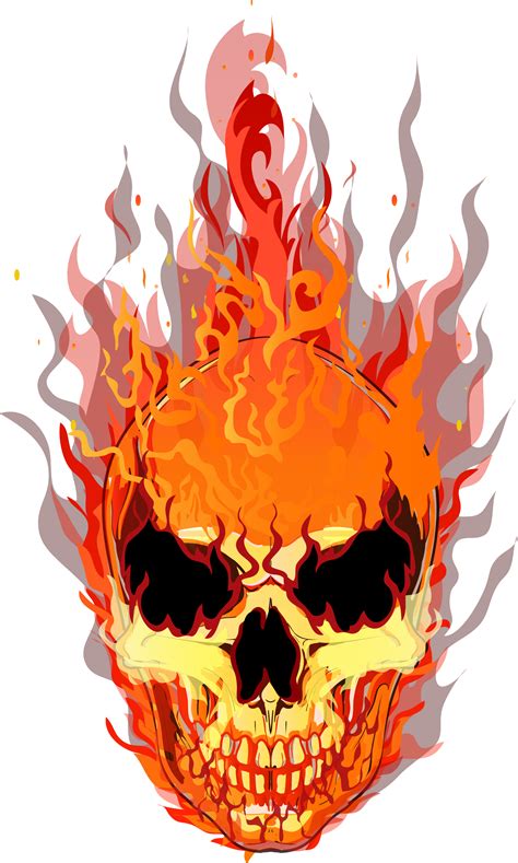 We can more easily find the images and logos you are looking for into an archive. Skull T-shirt Fire Flame - Vector Skull png download ...