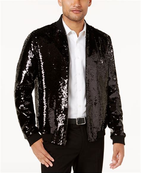 Inc International Concepts Sequin Bomber Jacket Created For Macys In