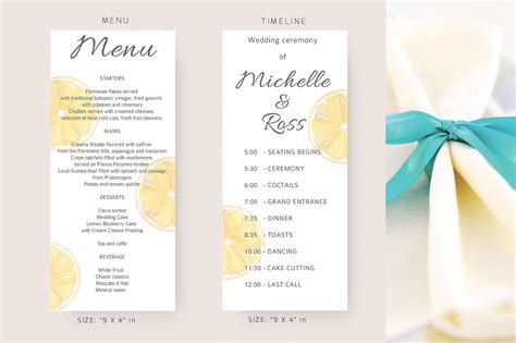 diy wedding menu design inspiration rocket and relish