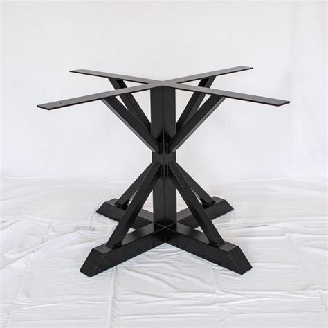 Miners Black Pedestal Table Base Hand Crafted Iron