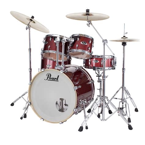 Pearl Export 22 Black Cherry Glitter Complete Drumset 10095516 Drum Kit
