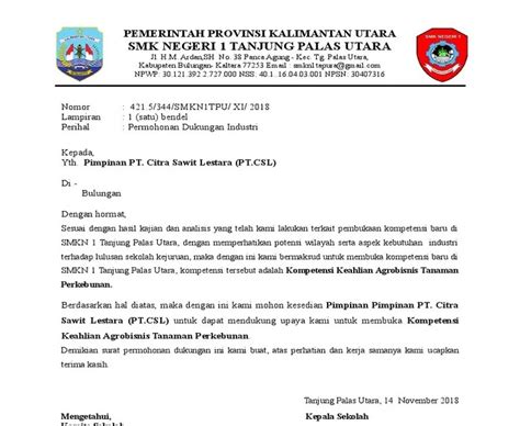 Contoh Surat Permohonan Pembukaan Jurusan Baru Smk Delinewstv