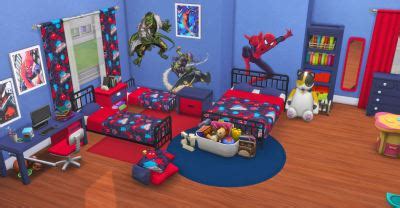 spiderman bedroom set   sims   cool spider tumbex