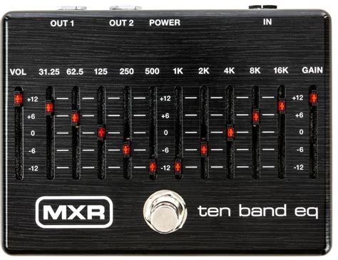 Mxr M108s Ten Band Eq Pedal Band Effects Pedals Guitar Pedals