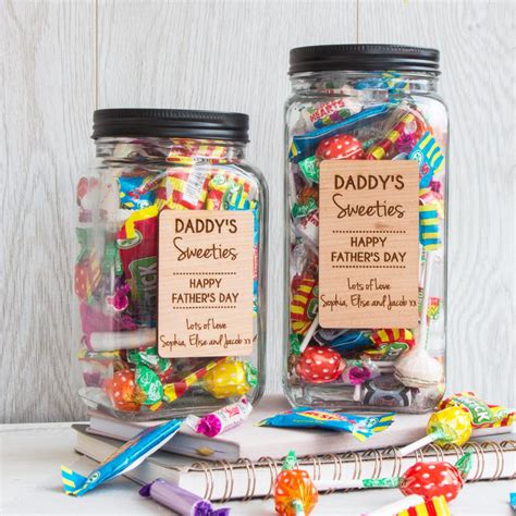Personalised Retro Glass Sweetie Jar The Laser Boutique