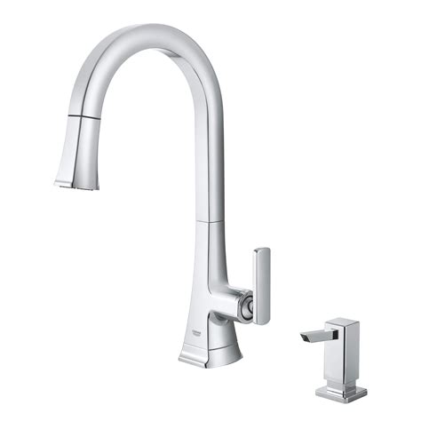 Unlike traditional faucets' however, the grohe ladylux range has only a single handle. Single-Handle Pull Down Kitchen Faucet Dual Spray 1.75 GPM