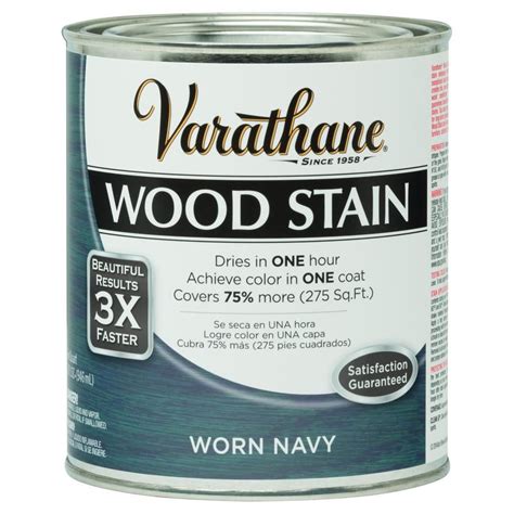 Varathane 1 Qt 3x Worn Navy Premium Wood Stain Case Of 2 Staining