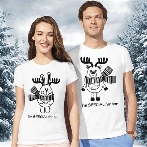Christmas Couple Tshirts Matching Couple Shirts Pärchen Etsy