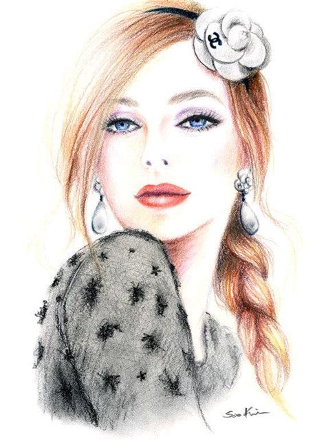 Make sure to check those out as well. Colored Pencil Drawing Chanel Camellia Fashion Inspired