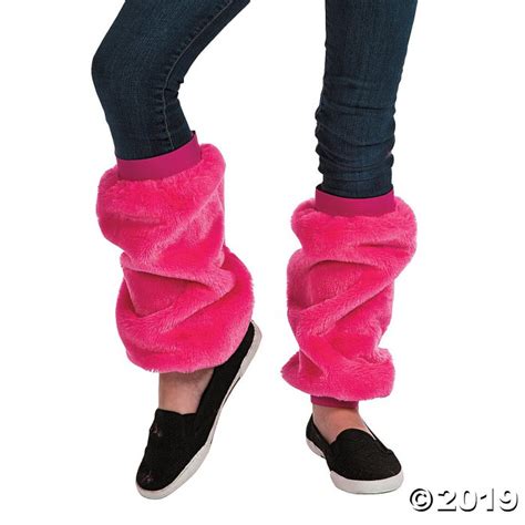 Pink Fuzzy Leg Warmers 1 Pair