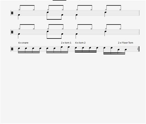Simple 6 2 6 2 Drum Fill With 16th Notes Learn Drums For Free
