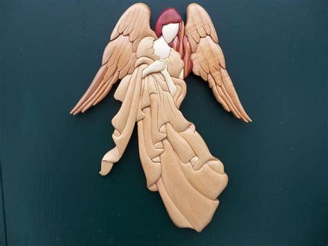 Intarsia Angel Intarsia Intarsia Wood Angel
