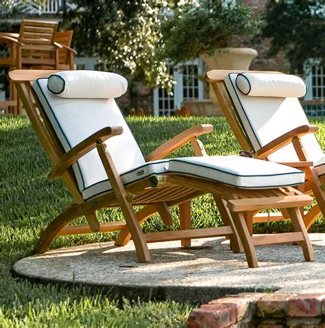 The teak steamer chair reclines to five positions. Barbuda Classic Teak Steamer Chair Rated Best Over ...
