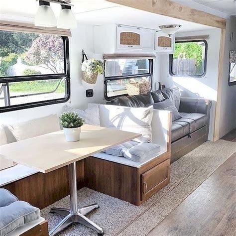 Best Farmhouse Rv Style Makeover You Must Have 33 Rv Living Room