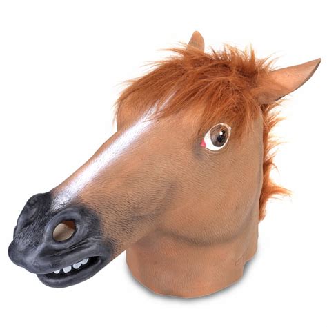 Horse Head Mask Full Head Novelty Creepy Animal Costume Decoration