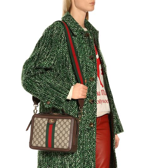 Gucci Small Ophidia Shoulder Bag Burgundy