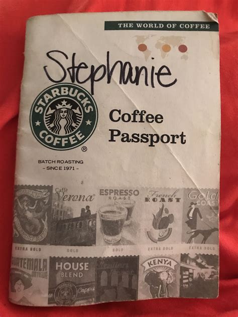 I found my first coffee passport tonight while cleaning. : r/starbucks
