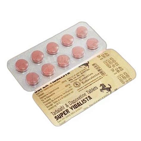 Super Vidalista Tadalafil Dapoxetine Tablets At Rs Strip Erectile Dysfunction Medicine In