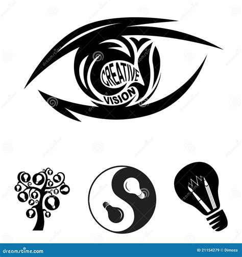 Creative Vision Eye And Symbols Of Ideas Stock Vector Image 21154279