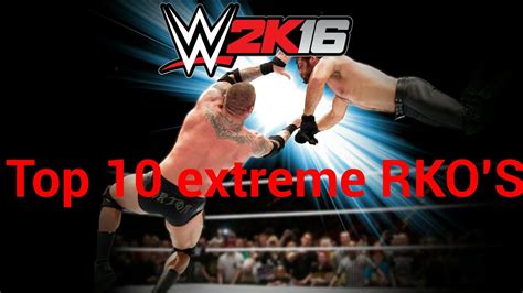 Wwe 2k16 Ps4 Top 10extreme Rkos Youtube