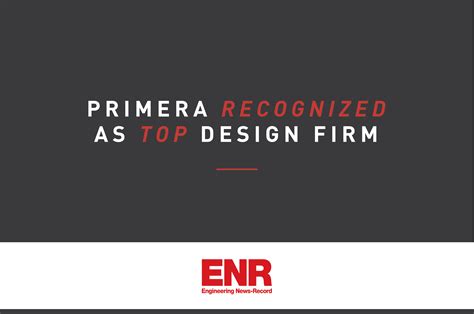 Primera Ranked In 2022 Enr Top Design Firms Lists Primera