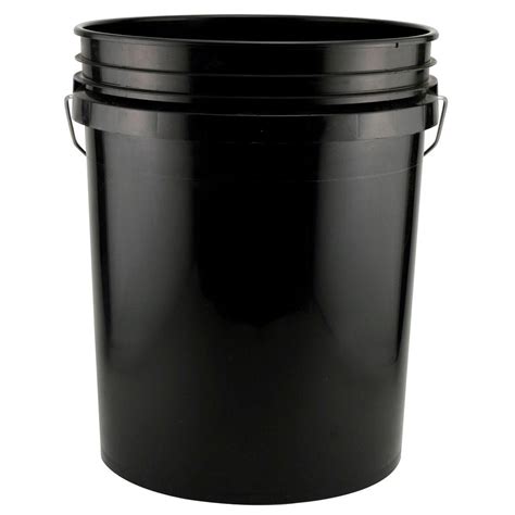 Leaktite 5 Gal Black Bucket Pack Of 3 209332 The Home Depot