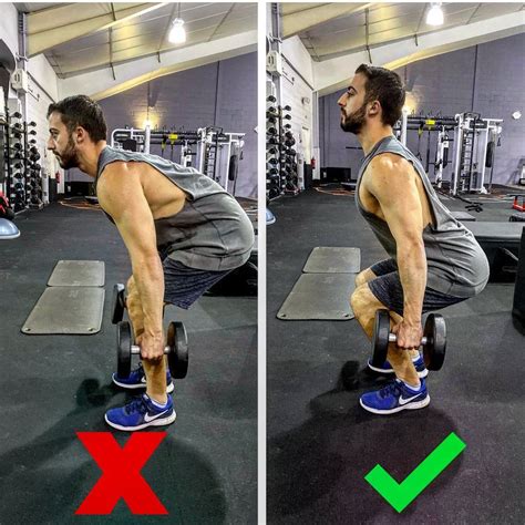 Dumbbell Squat How To By Enid ⁣ Assume Athletic Stance With