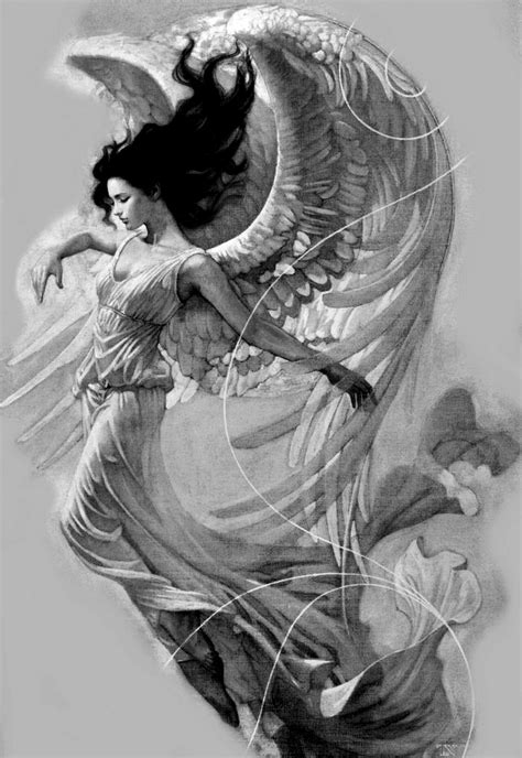 Angel Woman Tattoo Idea Fairy Angel Angel Art Fantasy Kunst Fantasy
