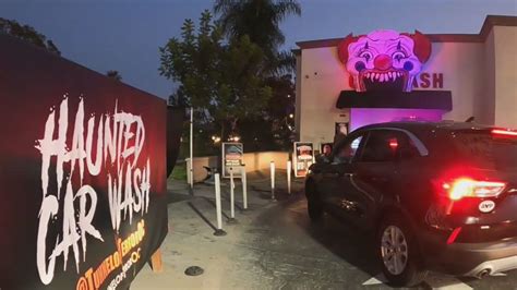 Car wash in oc transforms into scary 'tunnel of terror' for halloween
