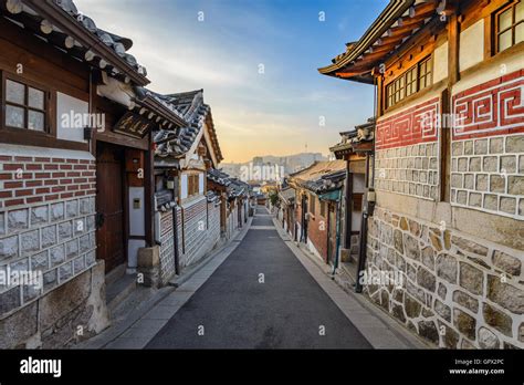Bukchon Hanok Village Seoul S Dkorea Stockfotografie Alamy