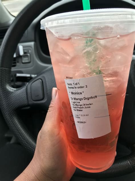 Starbucks Mango Dragonfruit Refresher Starbucks Drinks Starbucks