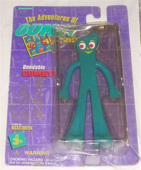Trendmasters Gumby Toy Figure Signed By Creator Art Clokey Gloria Clokey Ebay