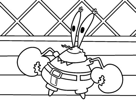 Mr Krabs Coloring Page Coloring Pages 4 U