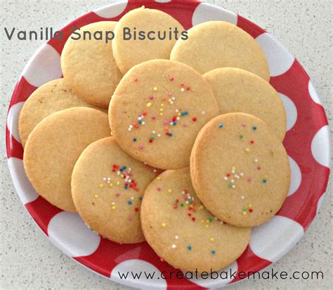 Vanilla Snap Biscuits Biscuit Recipes Uk Easy Biscuit Recipe Biscuit