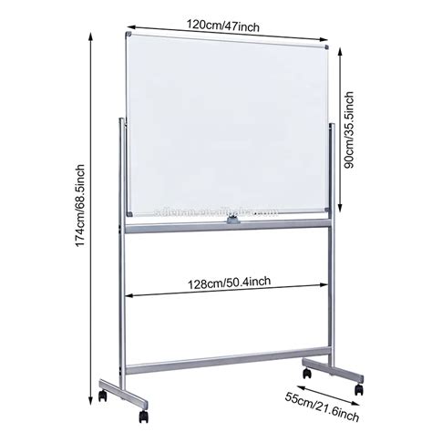 Office Supplies Free Standing Reversible Magnetic White Board Easel