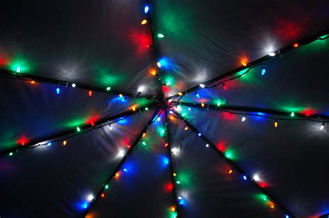 Led ribbons or tape lights tape lights are a step up from fairy lights. gazebo lights | Mark had to move our strings of LED lights ...
