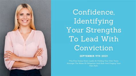 Confidence Identifying Your Strengths To Lead With Conviction