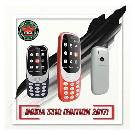 Nokia 3310 (2017) is a repetition of the legendary 3310. Nokia 3310 (2017) OEM Dual Sim Handphone 2MP Camera 2 ...