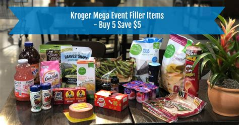 Kroger Mega Event Filler Items Buy 5 Save 5 Kroger Krazy