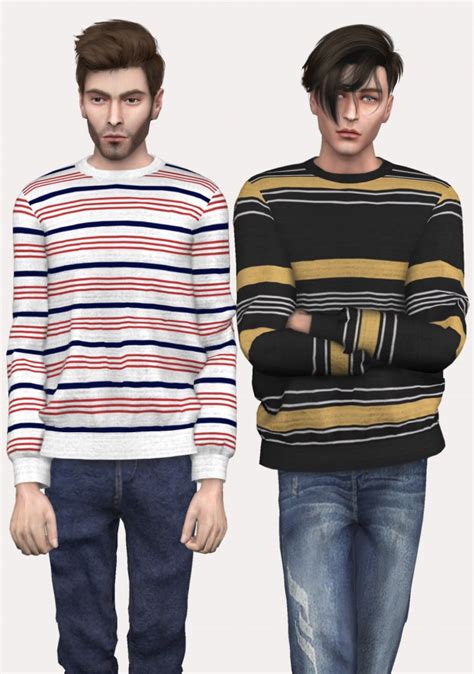 Am Striped Sweater The Sims 4 Catalog