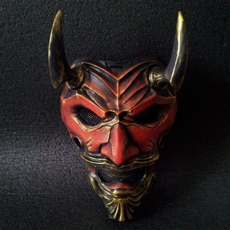 Now you can shop for it and enjoy a good deal on aliexpress! Oni Mask Assassin Demon Uncle Home Decor Wall Ninja Warrior Hannya Kabuki Evil Halloween Costume ...