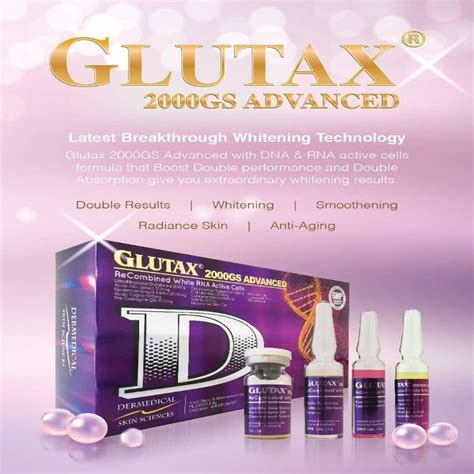 Glutax 2000gs Advanced Recombined White Rna Active Cells Glutathione Injection At Rs 9400 Box
