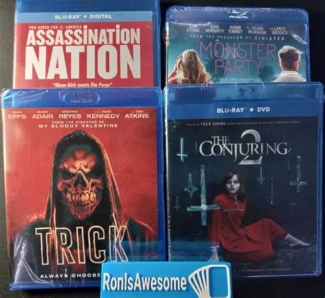 blu ray bundle lot 4 horror movies conjuring monster trick assassin scary a 13 74 picclick