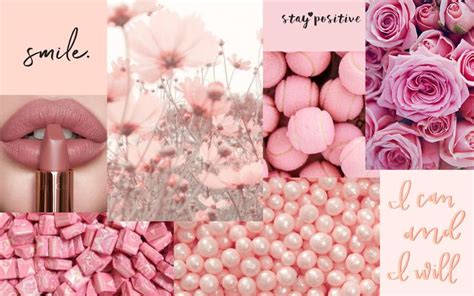 Pastel red aesthetic wallpaper collage Pink Macbook Screensaver in 2020 | Aesthetic desktop ...