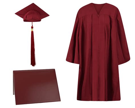 Cap Gown Tassel And Diploma Cover Set Matte Finish