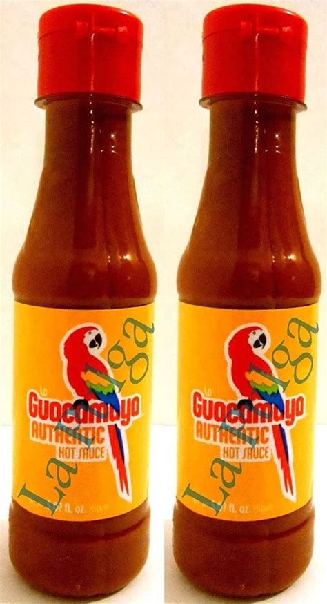 2 La Guacamaya Authentic Hot Sauce Bottle Mexican Hot