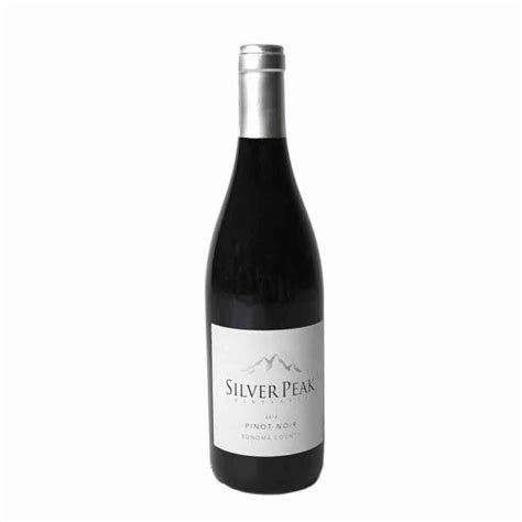 Silver Peak Sonoma County Pinot Noir 2014 750ml Elma Wine And Liquor