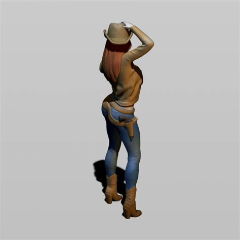 Cowgirl 3d Print Model In Woman 3dexport