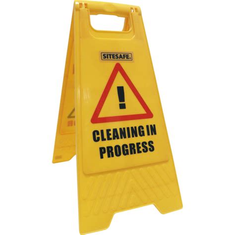 Business Office And Industrial 1x Wet Floor And Caution Cleaning In